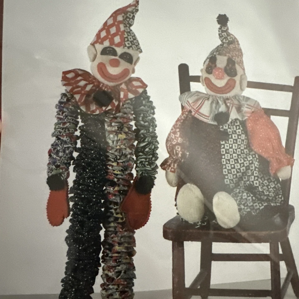 Clownin' Around Sewing Pattern Indygo Junction Pattern IJ818  Yo-Yo Clown Doll - Image 2 of 4