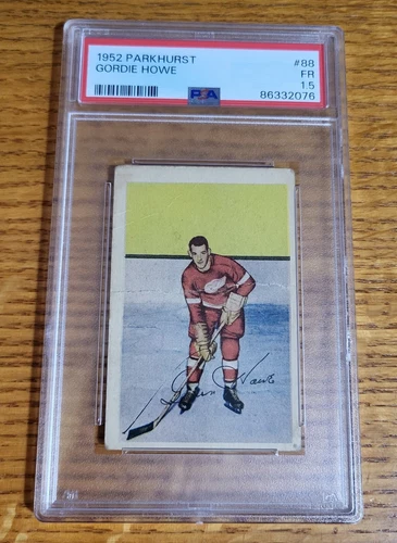 Gordie Howe 1952 Parkhurst Hockey 88 Detroit Red Wings HOF PSA 1.5 Fair