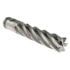 2" DIA 6 FLUTE HSS FINISHING END MILL, 5-3/4" OAL, COMBO SHANK - CLOSEOUT 