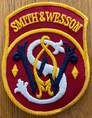 1990s Issue Smith and Wesson / S & W Firearms / Magnum Embroidered Patch / Badge