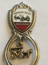 Vintage Souvenir Spoon US Collectible Mackinac Island Michigan