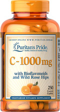 Puritan's Pride Vitamin C 1000mg with Bioflavonoids and Wild Rose Hips 100,250ct