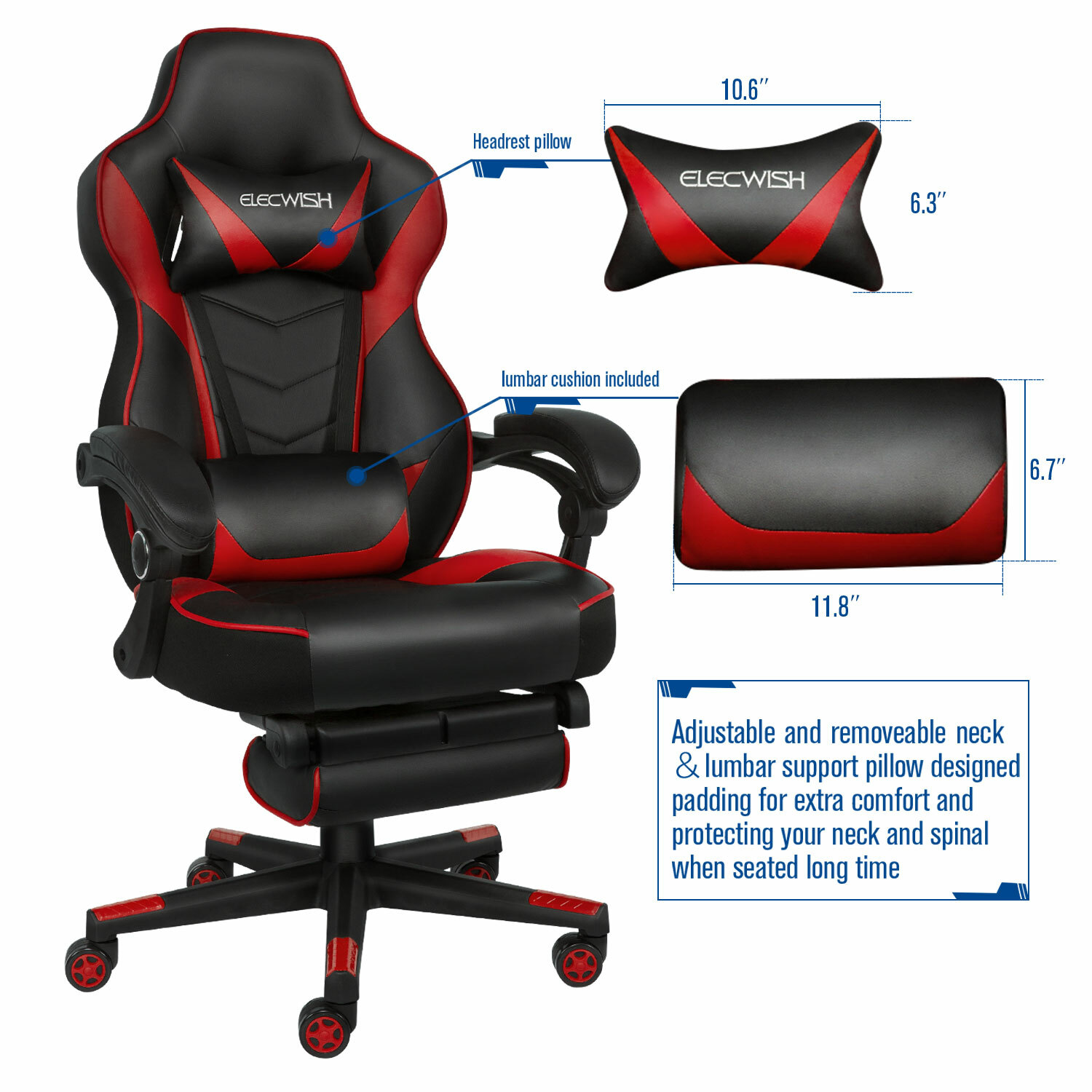 Elecwish Usoc0100000 Office Gaming Chair For Sale Online Ebay