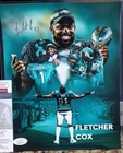 NICE AUTOGRAPHED Eagles Fletcher Cox 8x10 Photo Football JSA COA Signed