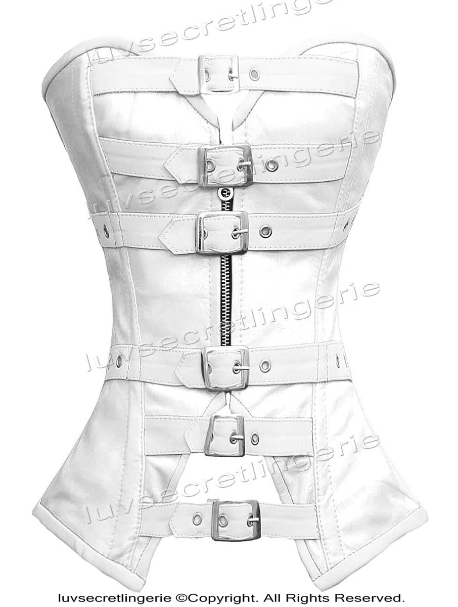White Leather Corsets & Bustiers for Women for sale | eBay