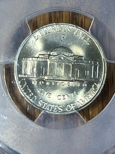 1942-P 5C Jefferson Silver Wartime Nickel PCGS MS67FS Full Steps, Type 2 - Picture 8 of 9
