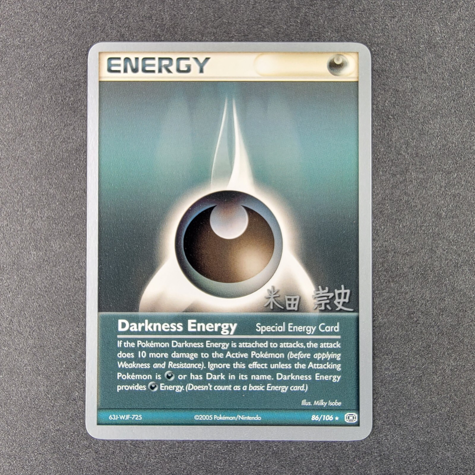 Darkness Energy 86/106 Rare 2005 EX Emerald Darkness Pokemon Energy NM