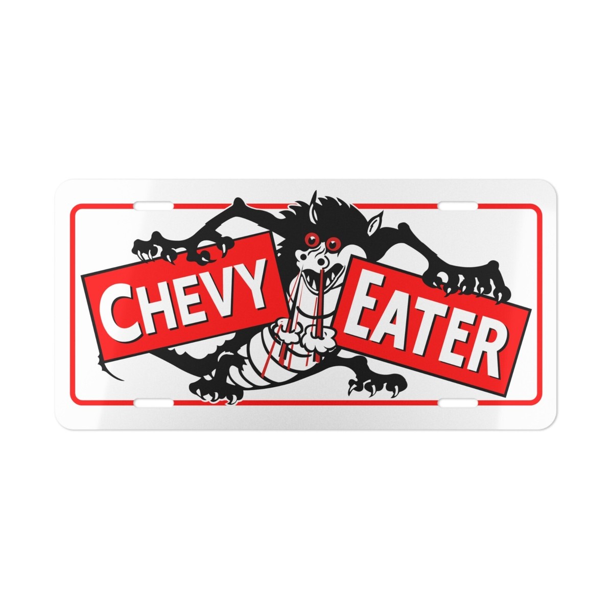 1960s Vintage Style Hot Rod Chevy Eater Booster License Plate