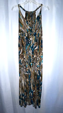 Glamour Women's Midi Sundress Animal Print Size 22W Brown B*H