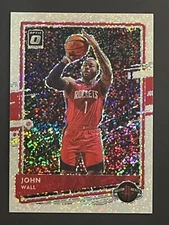 2020-21 DONRUSS OPTIC JOHN WALL WHITE SPARKLE PRIZM SSP /20 #53