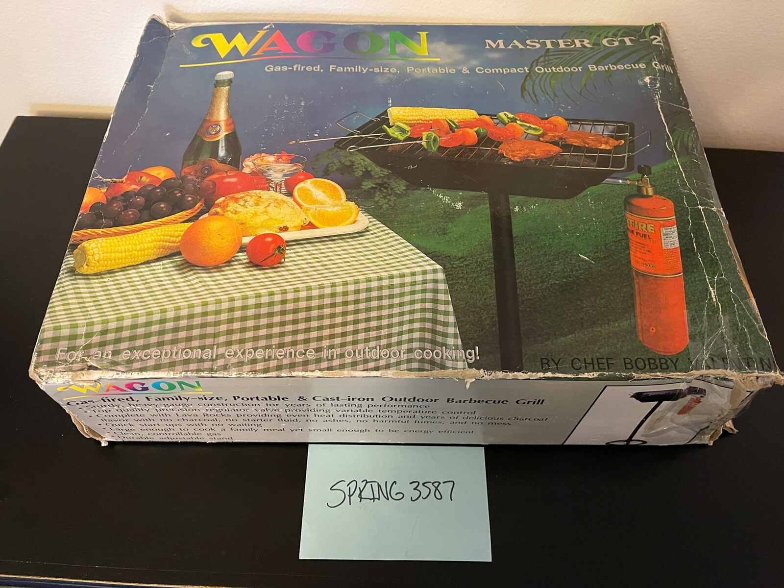 Wagon Master GT2 Barbecue Grill, GasFired, Family Size, Portable