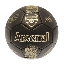 Image of Arsenal FC Size 1 Football Phantom Signature Soccer Ball Black Official License