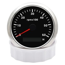 85MM Tachometer Gauge 0-6000RPM LED Rev Counter Meter for Boat Marine Car Truck