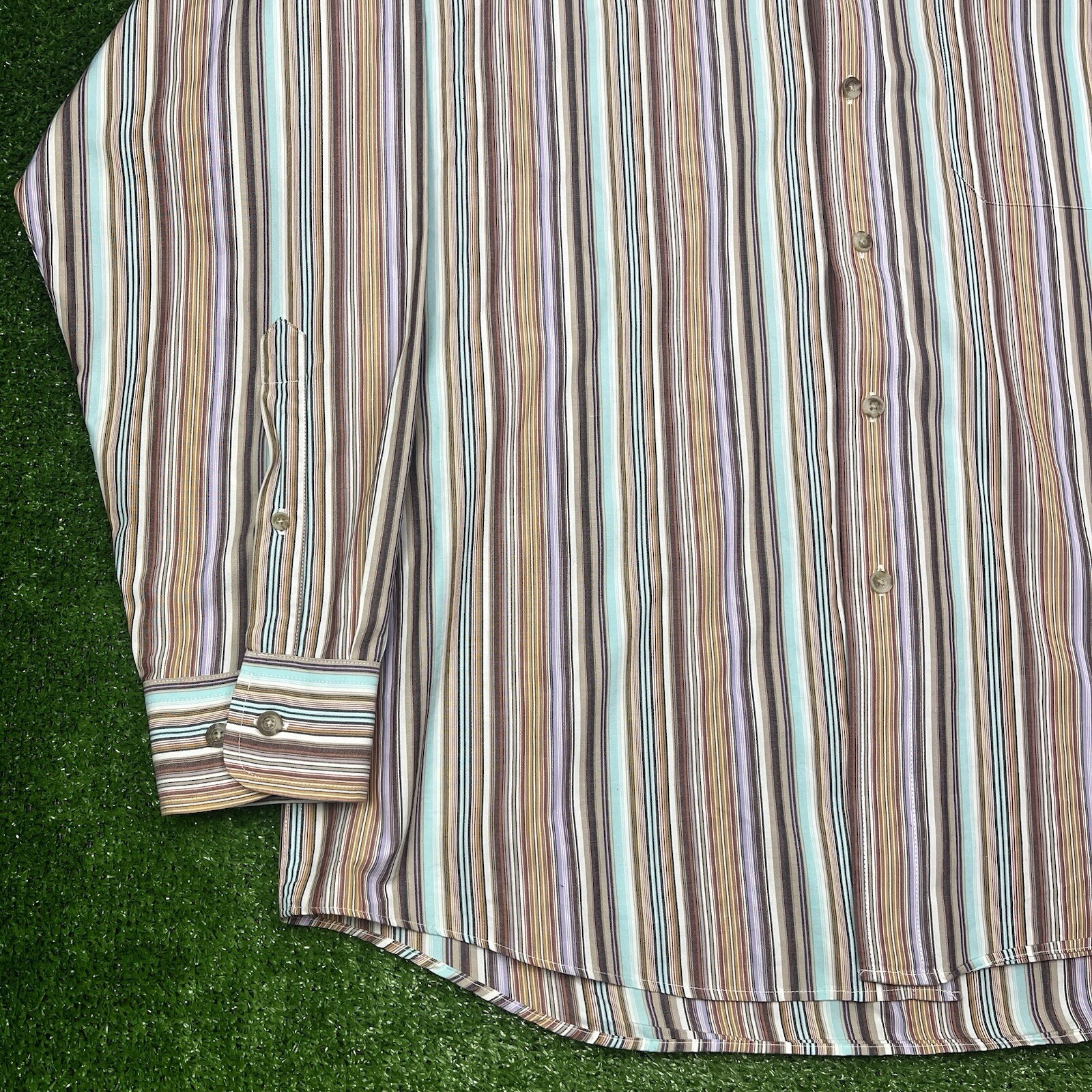 Pendleton Long Sleeve Button Down Colorful Stripe… - image 11