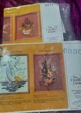 Vintage Creative Circle 80's Needlepoint Kits