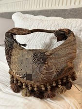 Maya Hobo Tapestry Boho Handbag Purse Tassels New