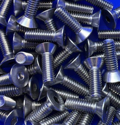 50 Screws - 5/16''-18 X 1  316 Stainless Steel Flat Head Socket Cap Screws