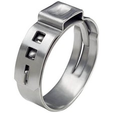 1 Orecchio Fascette Stringitubo Tubo Morsetto Orecchio Clip Acciaio Inox V2A