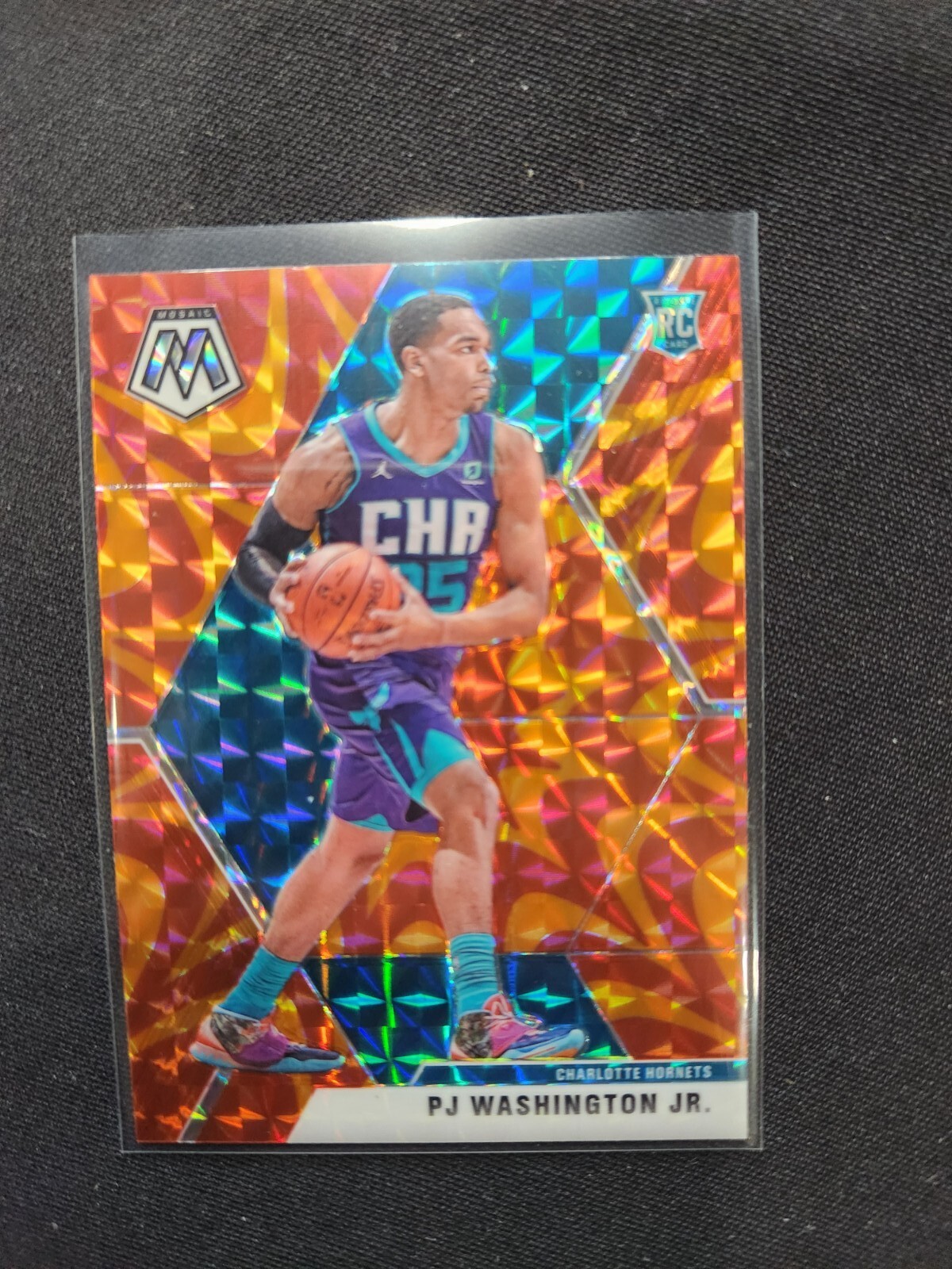 2019-20 Panini Mosaic Basketball PJ Washington JR RC Reactive Orange #213