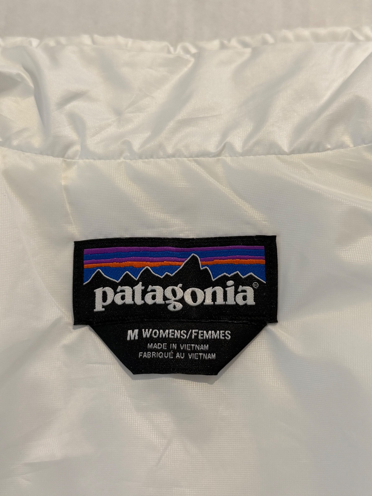 Patagonia Women's Nano Primaloft Full Zip Puffer Vest White Style #84247 M NEW thumbnail 8