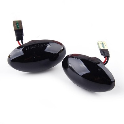 Set Black LED Side Marker Fender Light Indicator Fit for Mini Cooper ...