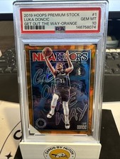 2019 Hoops Premium Stock Orange Get Out The Way Luka Doncic #1 PSA 10
