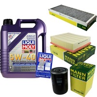 Inspektionspaket 5L Liqui Moly 5W-40 FüR Audi A4 Avant 1.8 T VW Passat Variant