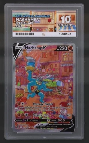 2022 Pokemon SWSH Astral Radiance 172/189 Machamp V ACE 10