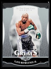2024 Leaf In The Game Used Sports - The Greats Silver #TG-9 Floyd Mayweather Jr.