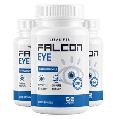 (3 Pack) Falcon Eye Support Healthy Eye Vision & Function FalconEye 60 Capsules