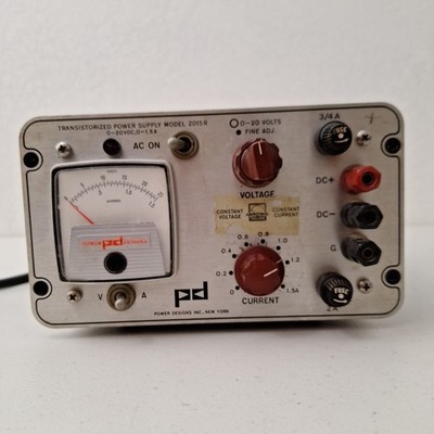Power Designs 2015A Precision Power Source 20V 500mA Vintage TESTED 