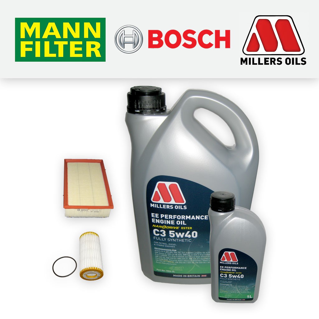 SERVICE KIT for AUDI TT (FV) 1.8 2.0 TFSI OIL AIR FILTERS +5w40 OIL (2014-2026)