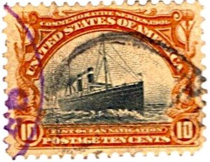 USA 1901 Ten Cent Postage Stamp Used Sc 299 SA-354