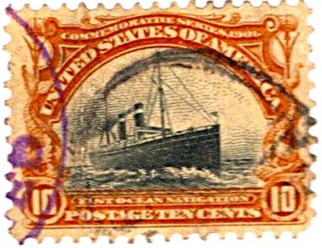 USA 1901 Ten Cent Postage Stamp Used Sc 299 SA-354