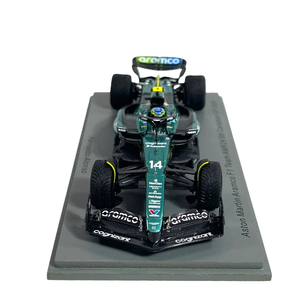 Modellino F1 Spark 1/43 Aston Martin Aramco AMR24 6th Canadian GP #14 F. Alonso - Immagine 2 di 4