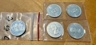 CANADIAN SILVER DOLLARS (AU) .8 Fine, 1964, 0.6 troy oz ASW each