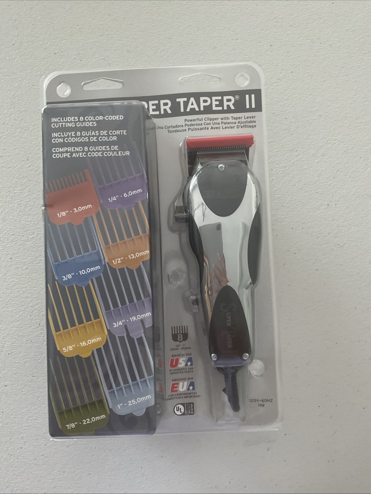 Wahl 8470-500 Super Taper 2 Powerful Clipper w Taper Lever Includes 8 Guides NEW