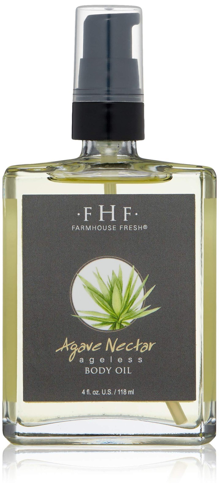 FarmHouse Fresh Agave Nectar Ageless Body Oil, 4 Fl Oz (Pack of 1)