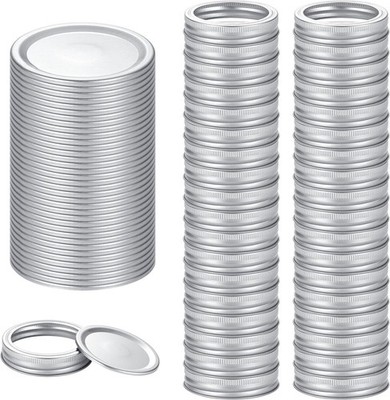 72Pcs Canning Lids with Rings Regular Mouth, for Ball, Kerr Jars - Split-Type...