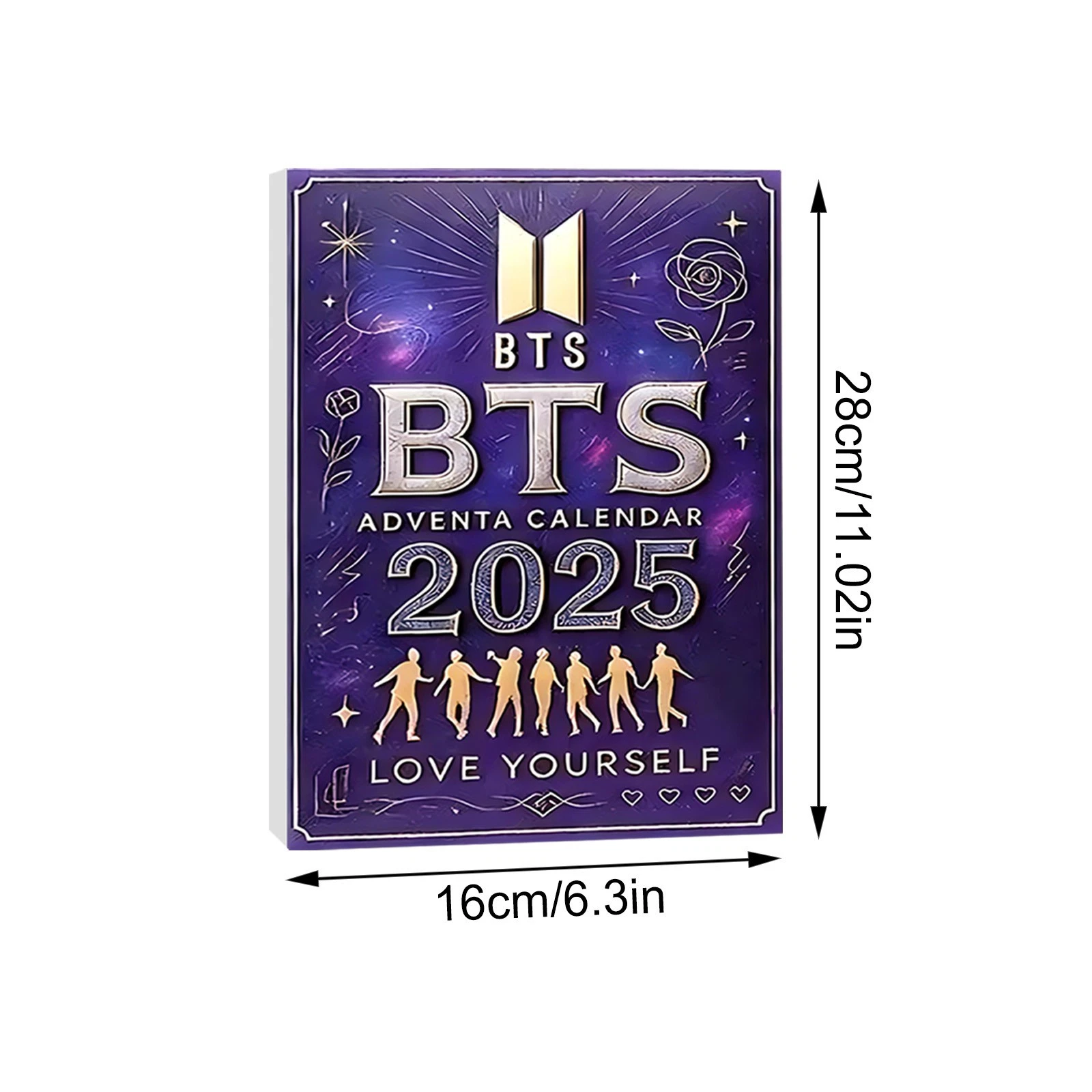 BTS Decor Pendant 2D Acrylic Advent Calendar Blind Box 2025 24-Days Countdown Sets For Fans