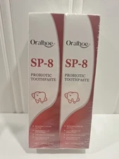 2 Oralhoe SP-8 Probiotic  Toothpaste New Sealed 4.23 Oz