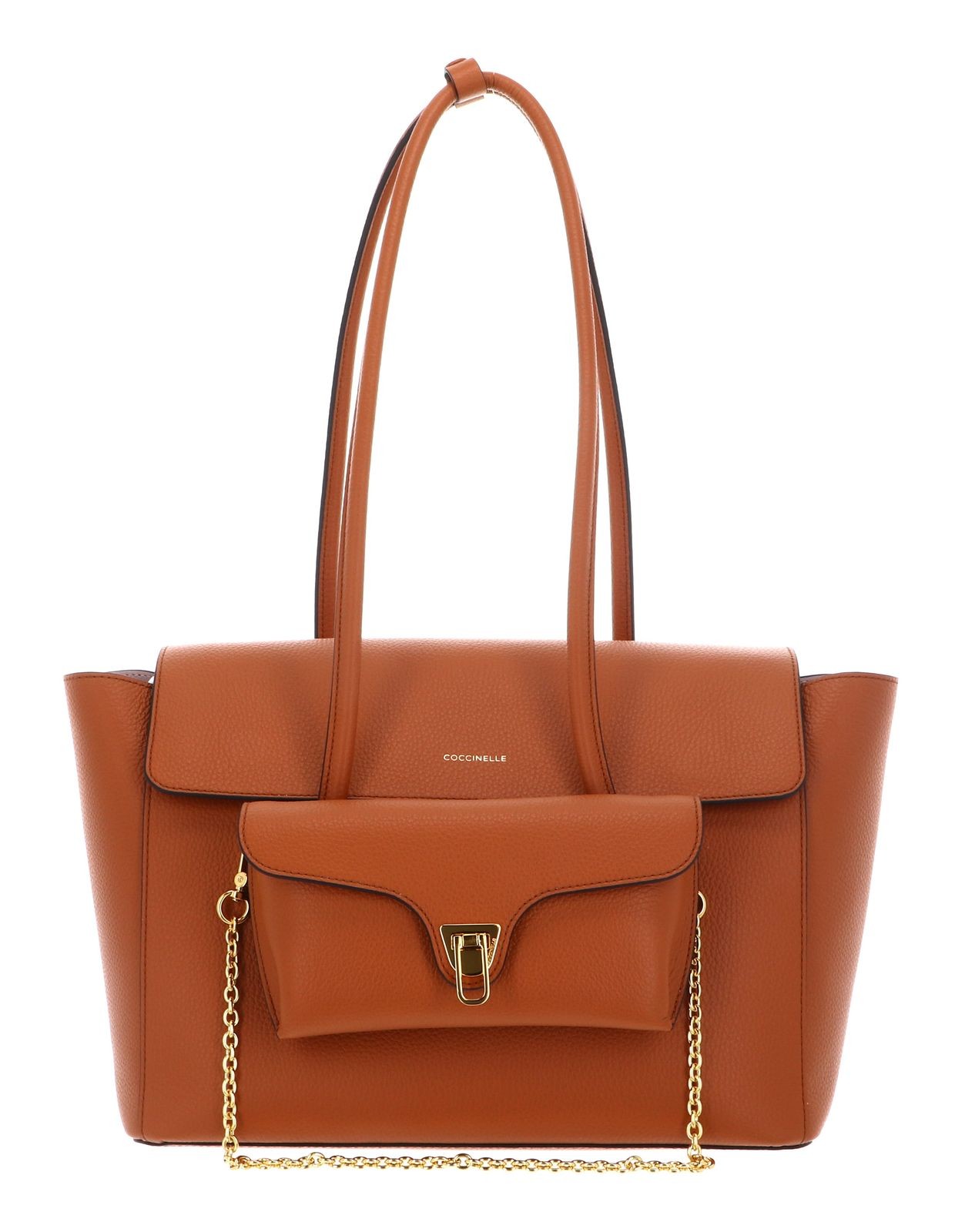 COCCINELLE shopper bag Grained Leather Handbag Crab