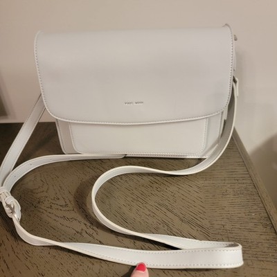 New Pixie Mood Vegan Leather Cross Body Purse-Light Gray