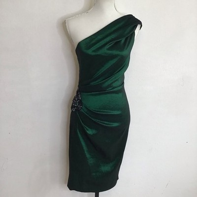 strapless open back dress Daphne - One Shoulder Pleated Asymmetrical Woven Dress