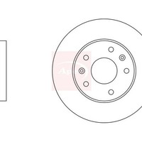 Apec Bremscheibe Vorne Einzel Land Rover Freelander I 1998-2006