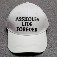 Assholes*s Live Forever Hat Baseball Cap Men White Black Old English Strapback 