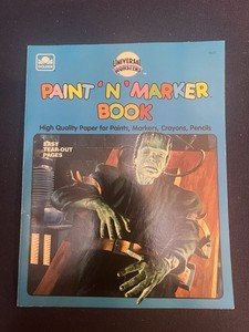Frankenstein Golden Paint N Markers Coloring Book Universal Monsters