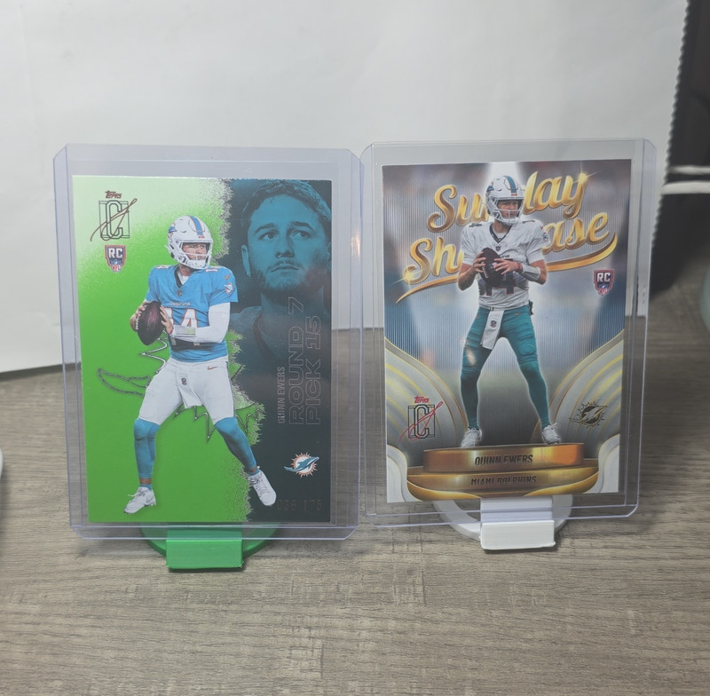 Topps Signature 2025 Quinn Ewers RookieLot 2  Sunday Showdown Green 36/175