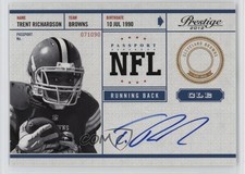 2012 Playoff Prestige NFL Passport Signatures Trent Richardson #11 Auto 1o8c