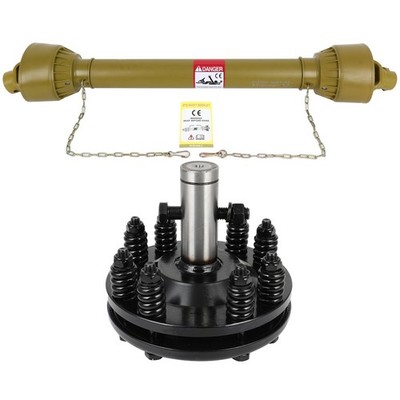 Pto Drive Shaft 1-3/8'' 6Spline Ends Round End T5 PTO Driveline 42''for Mower